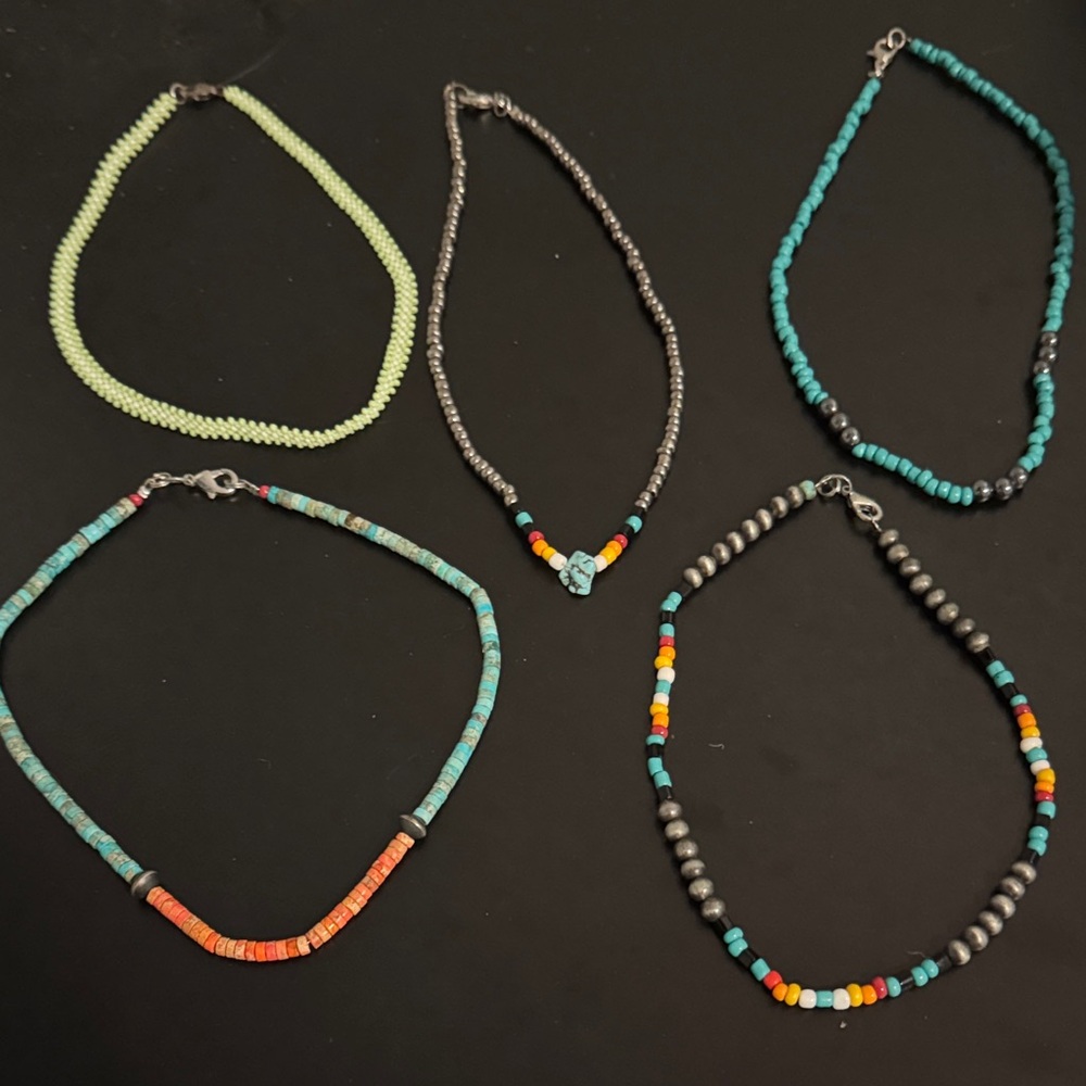 Colorful Beaded Necklace Set
